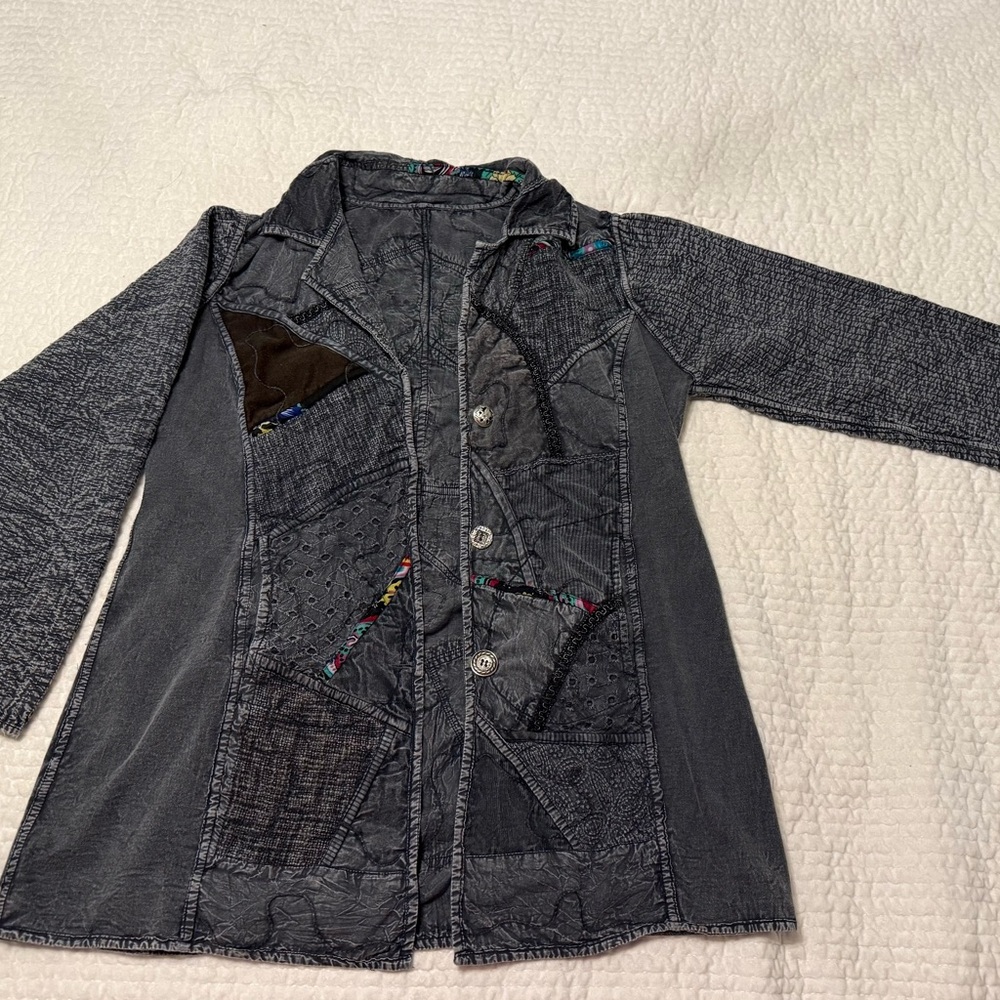 Parsley and Sage Reversible Quilted Jacket Sz M
